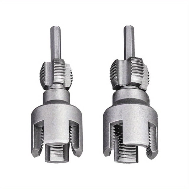 HLONK 1pc DN15 DN20 Pipe Threading Die - Manganese Steel Hex Shank Tool for 1/2” & 3/4” Pipes Dual Internal/External Threads Detachable Design Fit for PPR PVC MPP Pipes - Professional
