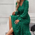 thumbnail image 4 of Dot Boho Maxi Dress A-Line Vestido ahumado para mujer Estilo casual Traje diario vintage, 4 of 6
