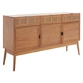 thumbnail image 3 of SAFAVIEH Suri 3-Drawer 3 Door Sideboard Natural, 3 of 7