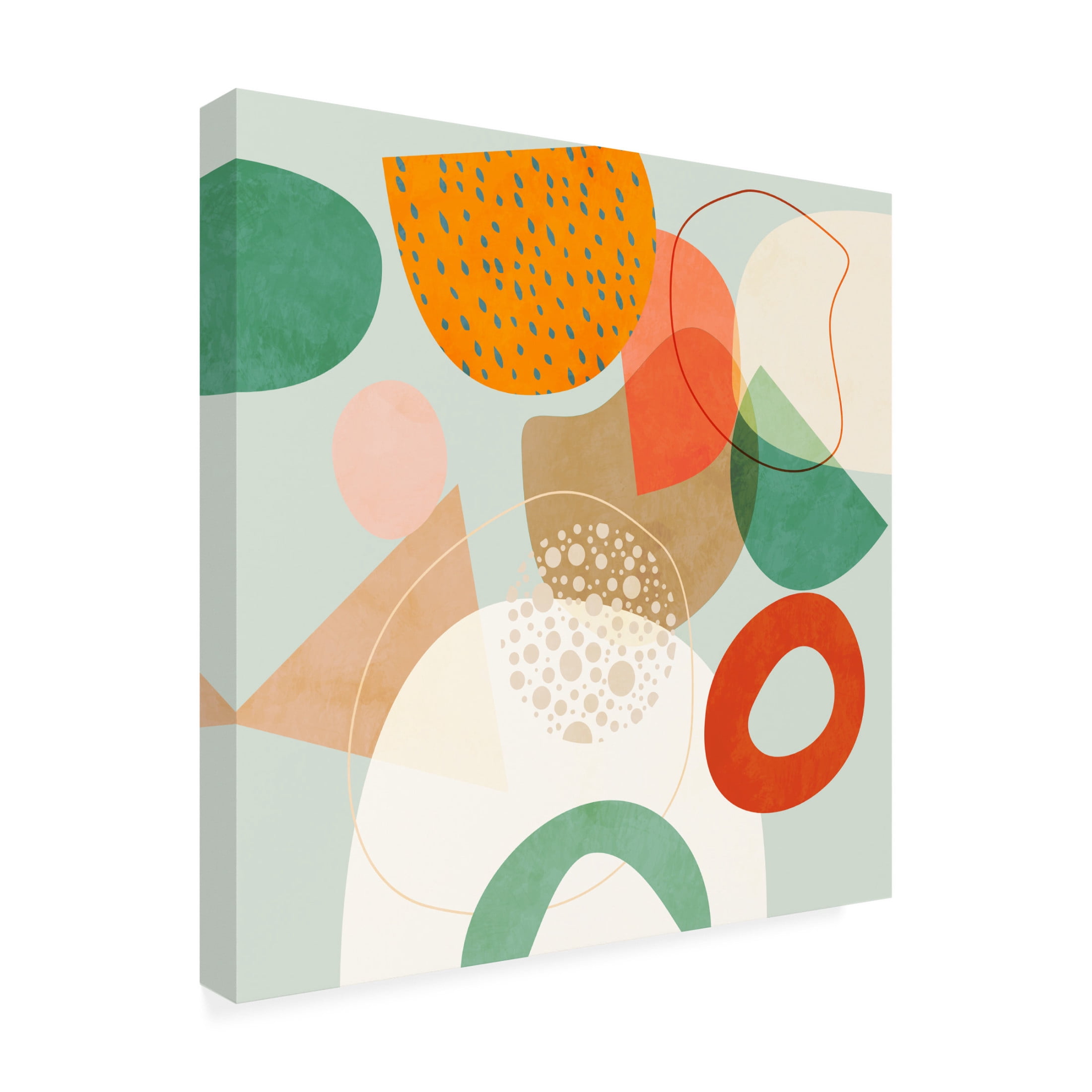 Trademark Fine Art Ana Rut Bre Shapes Play New4 Canvas Wall Art