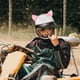 thumbnail image 3 of 1 par de orejas de zorro, casco con orejas, cuernos, decoración, accesorios para casco, casco para bicicleta o motocicleta, blanco y rosa, 3 of 4