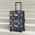 thumbnail image 6 of Disketp The Underwater World Elastic Travel Luggage Cover Travel Suitcase Protective Cover For Trunk Case Apply To 18''-32'' Suitcase Cover-Small, 6 of 7