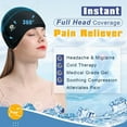 thumbnail image 5 of uncn Full Head Relief Hat (Soothing Head Hat), Ice Head Wrap (Ice Sensory Head Wrap/Ice Hat) with Cooling Cap Pack & Cold Compress Pad, 5 of 7