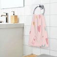 thumbnail image 3 of Yayeee 2 Pack Hand Towels for Bathroom 100% Cotton 16" x 28" Soft Absorbent Kitchen Towel, Love in The Air, 3 of 7