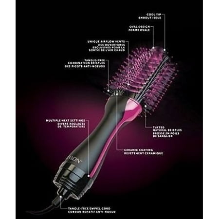 hair dryer bristles curling volumizer oval brush mixed step