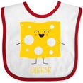 thumbnail image 3 of Inktastic Cute Kawaii Cheese Boys or Girls Baby Bib, 3 of 4