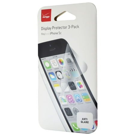 Verizon Display Protector 3-Pack for Apple iPhone 5C - Anti-Glare / Clear