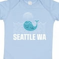 thumbnail image 4 of Inktastic Seattle Washington Cute Whale Travel Boys or Girls Baby Bodysuit, 4 of 5