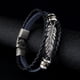 thumbnail image 3 of Brazalete de material cuero Ajustable Brazalete de Plumas Joyas de Metal, 3 of 9