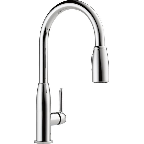 Peerless Single Handle Pull-Down Kitchen Faucet in Chrome
