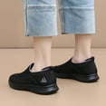 thumbnail image 5 of Rokment Orthopedic Slip on Walking Shoes for Women 2026 Spring Fall Knit Comfortable Arch Support Driving Work Nursing Tennis Loafers Seniors Jogging Workout Flat Black Size 6, 5 of 7