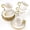 Gold/100ml, variant on Espresso Cups with Saucers, 3.5 oz Turkish Coffee Cup With Trim, Ceramic Cups for Espresso Cappuccino Latte Mocha, Idea , Dishwasher & Microwave Safe ()
