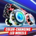 thumbnail image 2 of Juguete Monster Truck Vroomix Vroomix, paquete de 3 con ruedas LED para niños, 2 of 7
