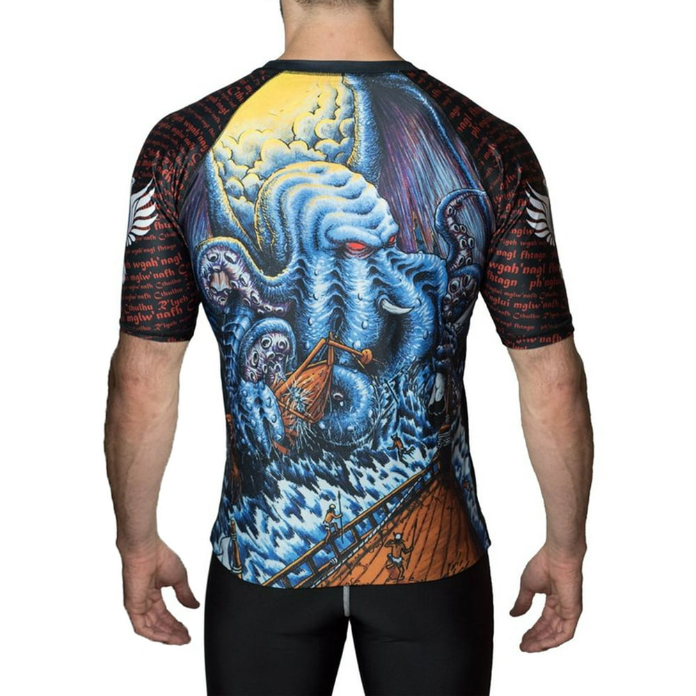Raven Fightwear Raven Fightwear Men's Cthulhu Short Sleeve Rash Guard