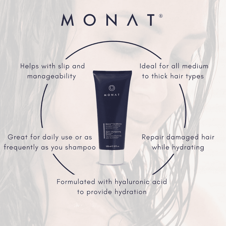 Monat Renew Conditioner Moisturizing Hair Treatment for Instantly Replenished Hair 6 oz Walmart