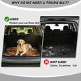 thumbnail image 4 of COEQINE Car Trunk Mat Universal Size All Season Rear Cargo Mat Heavy Duty Durable Pet Cargo Protector Fits Most Cars, SUVs & Trucks, 29" x 39", Lion Eagle Mountain, 4 of 7