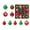 B, variant on Floleo Christmas 44 Pieces Shatterproof Christmas Ball Baubles Set Sale Clearance Christmas Tree Decorations Ornament Balls With Hooks & String Hanging Home Party Ornament Decor