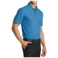 thumbnail image 2 of Yellow Rooster Mens Short Sleeve Dry Zone Grid Polo Celadon Blue M, 2 of 4