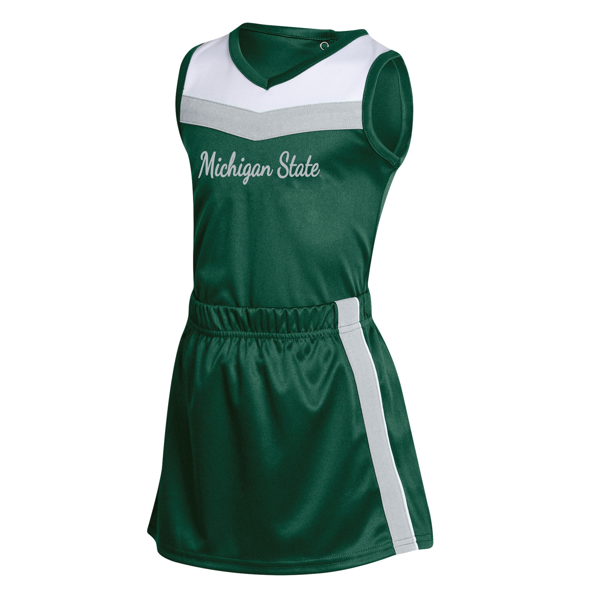 Michigan State Girl Toddler Dress with Flowers