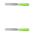 thumbnail image 2 of Monstrate Espátula para queso, esparcidor de mantequilla de mano de acero, accesorios para hornear el desayuno, espátula para crema, mango verde 2Conjunto, 2 of 6