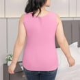 thumbnail image 5 of aidice Plus Size Tank Top 2XL-5XL for Women Sleeveless Crewneck Stretchy Tanks Summer Casual Homewear Sleep Tops, 5 of 5