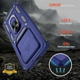 thumbnail image 2 of for Samsung Galaxy S10 Plus Case with HD Screen Protector, Build in 360° Rotating Ring Kickstand [Military Grade] Protective Case for Galaxy S10 Plus, Blue, 2 of 13