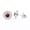 Silver, variant on JAY JOOLS 18k Gold Plated Ruby Stud Earrings | 925 Sterling Silver Red Gemstone Push Back Gifts for Women