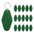 thumbnail image 1 of Unique Bargains Vintage Motel Keychain Blank Hotel Keychains Rhombus Retro Key Tag, Olive Green, 16 Pack, 1 of 7