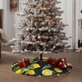 thumbnail image 6 of Bingfone Christmas Tree Skirt Mat Christmas Decoration Interior 48"-Lemon Fruits Flowers Leaves, 6 of 8
