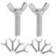 thumbnail image 5 of KAKOWELY 10Ud Sujetadores De Tornillo De Ala En Acero Inoxidable Para Uso En Equipos Y Hogar, 5 of 7
