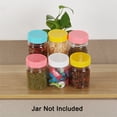 thumbnail image 6 of 8 Pcs Plastic Mason Jar Lids Wide Mouth Mason Canning Jars Top Food Storage, 6 of 7