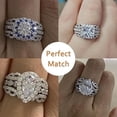 thumbnail image 2 of Rag Jewels 2.00 Ct Round Cut White Diamond Engagement Vintage Guard Wrap Wedding Christmas Enhancer Wrap Guard Ring 14K White Gold Plated 925 Sterling Silver For Women's -7, 2 of 5