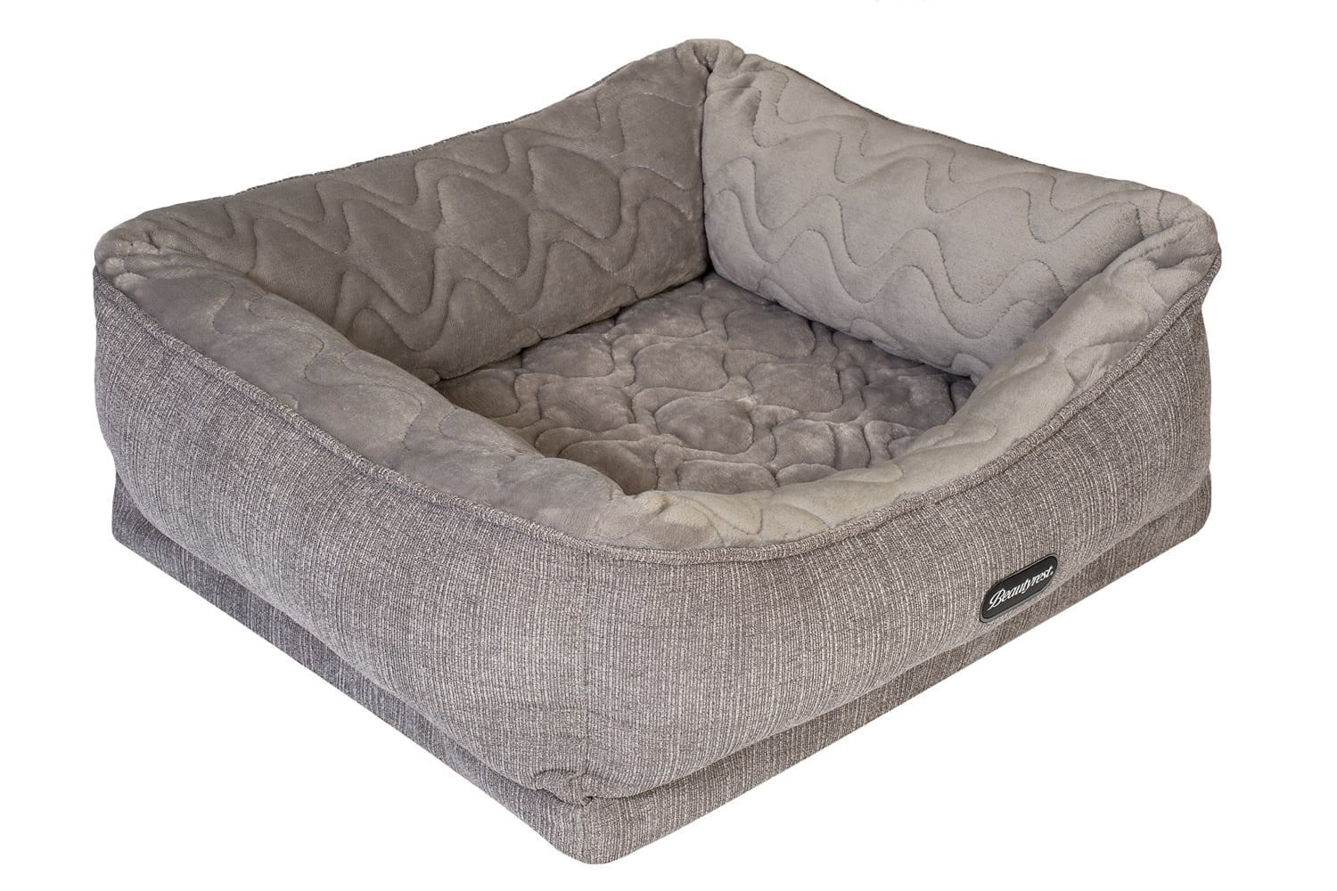 beautyrest large ultra plush cuddler pet bed