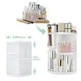 thumbnail image 4 of 360 Rotating Makeup Organizer,DIY Adjustable Holder,Foldable Cosmetic Storage Display Box, 4 of 7