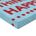 thumbnail image 2 of Ambesonne Saying Fitted Sheet, Positive Life Motivation, Twin XL Size, Turquoise Maroon, 2 of 3