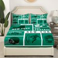 thumbnail image 3 of Erosebridal Sports Bed Sheets Set for Football Fan Twin,Football Sheet Set,Rugby Sheets,Ball Patchwork Flat Fitted Sheet with 1 Pillowcase for Bedroom(New York), 3 of 6