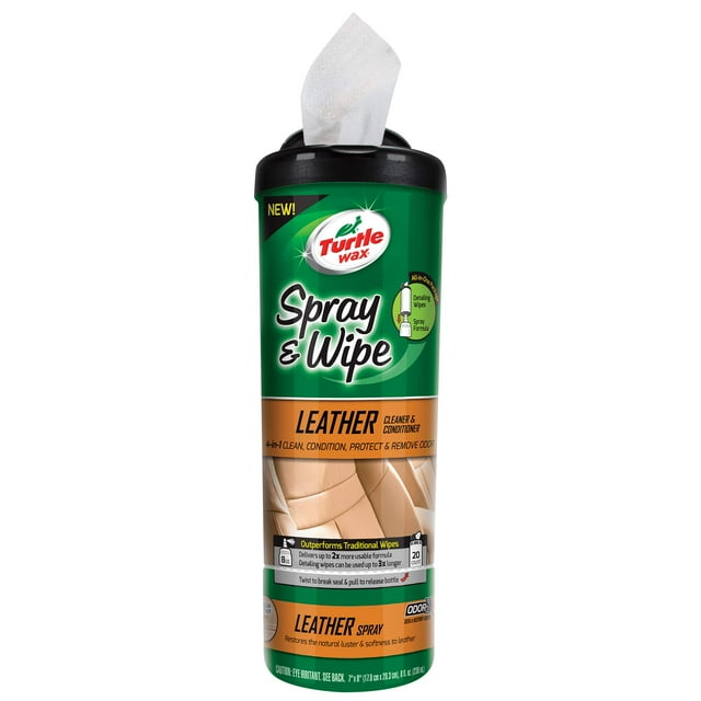 Limpiador y Acondicionador de Cuero Turtle Wax 50941 Spray y Toque