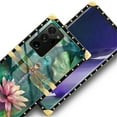 thumbnail image 4 of FKBRCL4U Compatible with Samsung Galaxy Note 20 Ultra Case, Colourful Dragonfly Pink Lily Pads Luxury Golden Decoration for Girl Women Soft TPU Shockproof Protective Hard PC Back, 4 of 7
