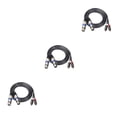 thumbnail image 2 of Seitruly Cable de Audio RCA Dual de 1,5 M a 2 RCA Audio XLR adaptador coaxial de enchufe profesional Cable de vídeo chapado No.1 3piezas, 2 of 6