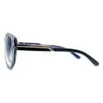 thumbnail image 2 of Dasein Classic Round Sunglasses with Soft Pointy Angles and Side Metallic Accent, 2 of 3
