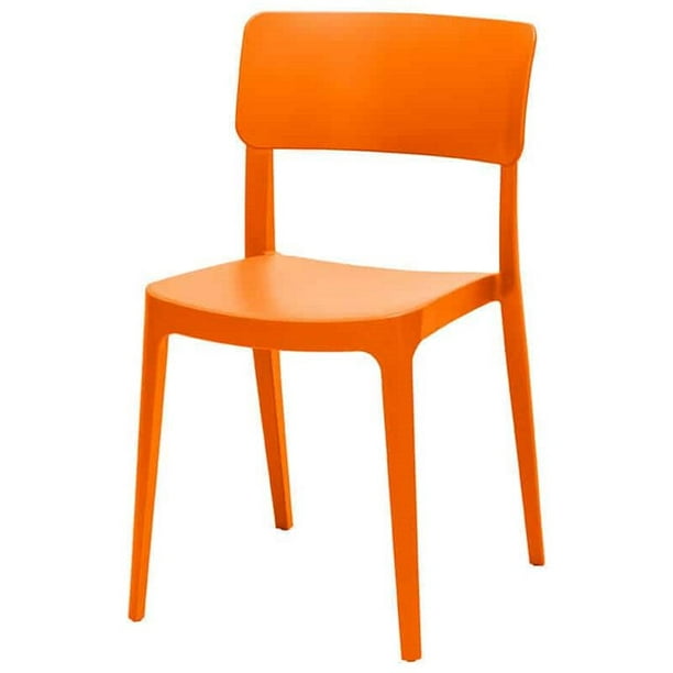 Source Furniture Albany Resin Patio, Orange Stackable Patio Chairs