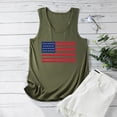 thumbnail image 4 of IROINNID Women's Round Neckline Tank Sleeveless Casual America Flag Casual Tops Blouse Tops Women Tops USA July 4th, 4 of 5