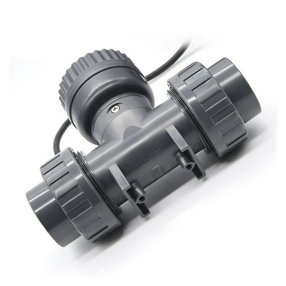 DN25-80 Débitmètre à Affichage Numérique Intelligent de Haute Précision, Débitmètre Électronique LCD RS485, Capteur de Débit en PVC pour Irrigation de Ferme/jardin, Faible Consommation d'Énergie