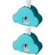 thumbnail image 1 of 2 exprimidores automáticos de pasta de dientes sin perforaciones - verde oscuro azul claro Ormromra CPB-DE-WX223-4, 1 of 5