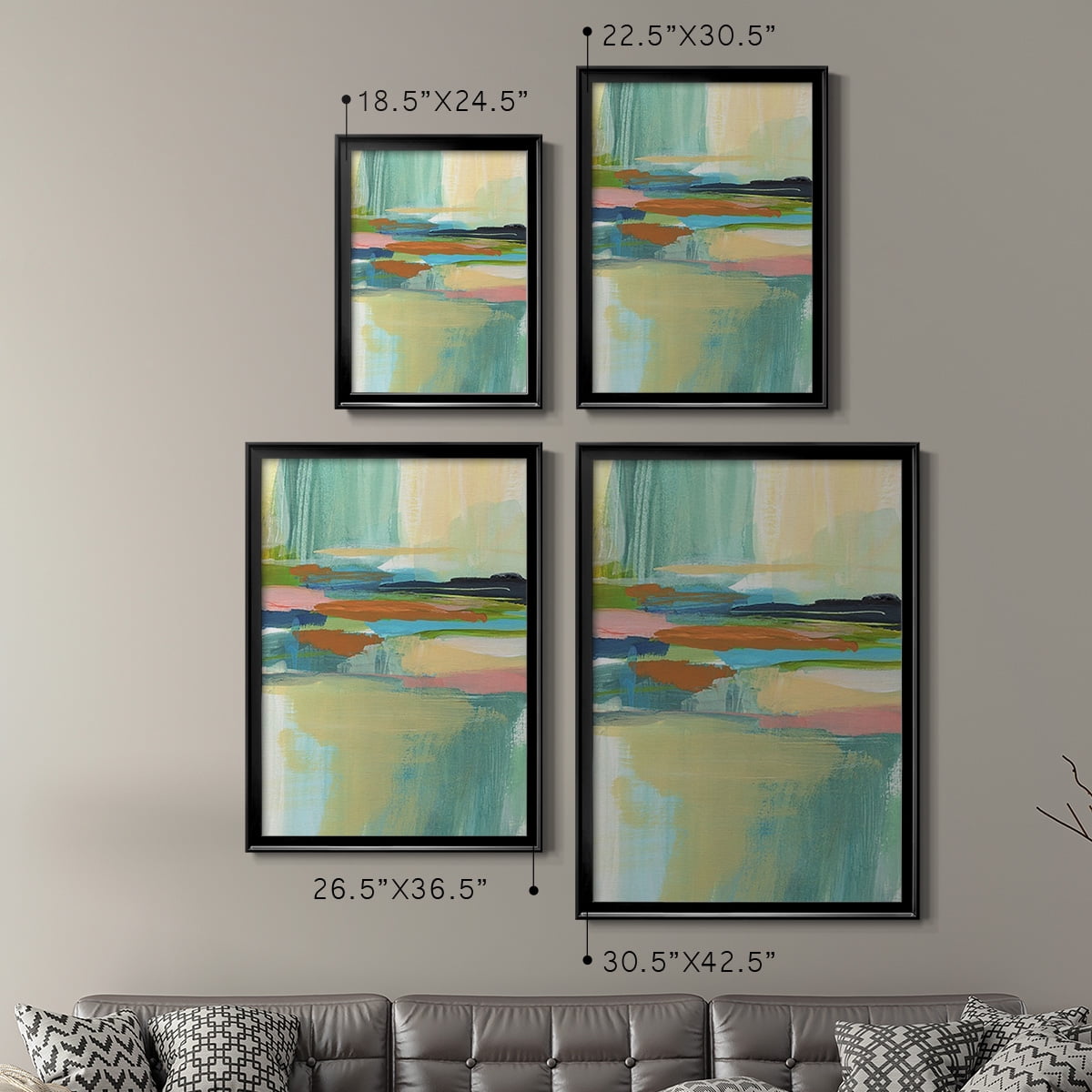 Radiant Horizon I Premium Framed Print, in Gold, Black, or Silver - Ready to Hang