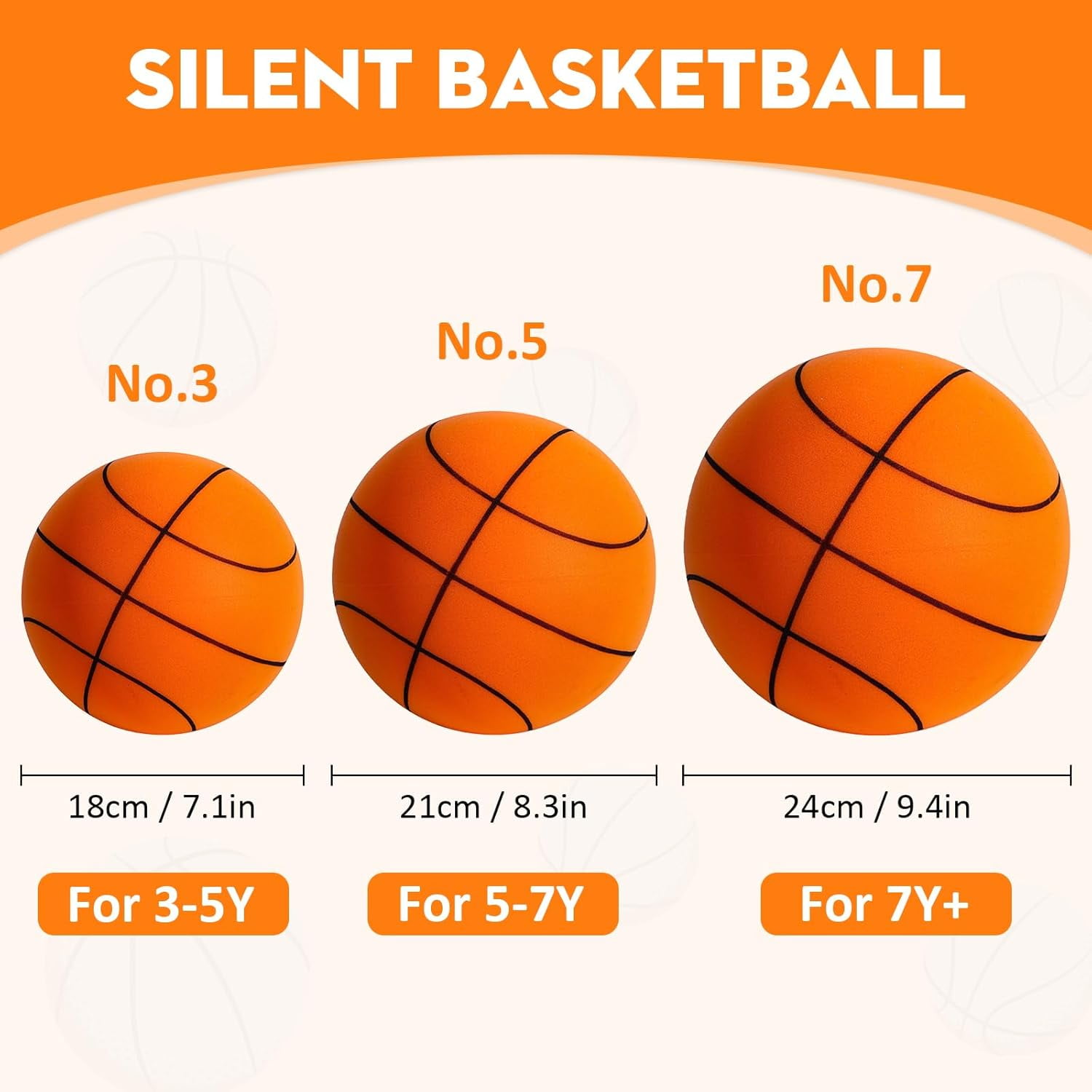 Silent Basketball, 2026 New Silent Basketball, Silent Basketballs Dribbling Indoor, No Noise Basketballs for Various Indoor Activities