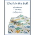 thumbnail image 3 of CGK Linens 4-Piece Cute & Cozy Kids Sheet Set - Queen Size Kids Bedding With Vibrant Designs For Boys, Girls, Teens, Toddler, Roaring Dinos, 3 of 7