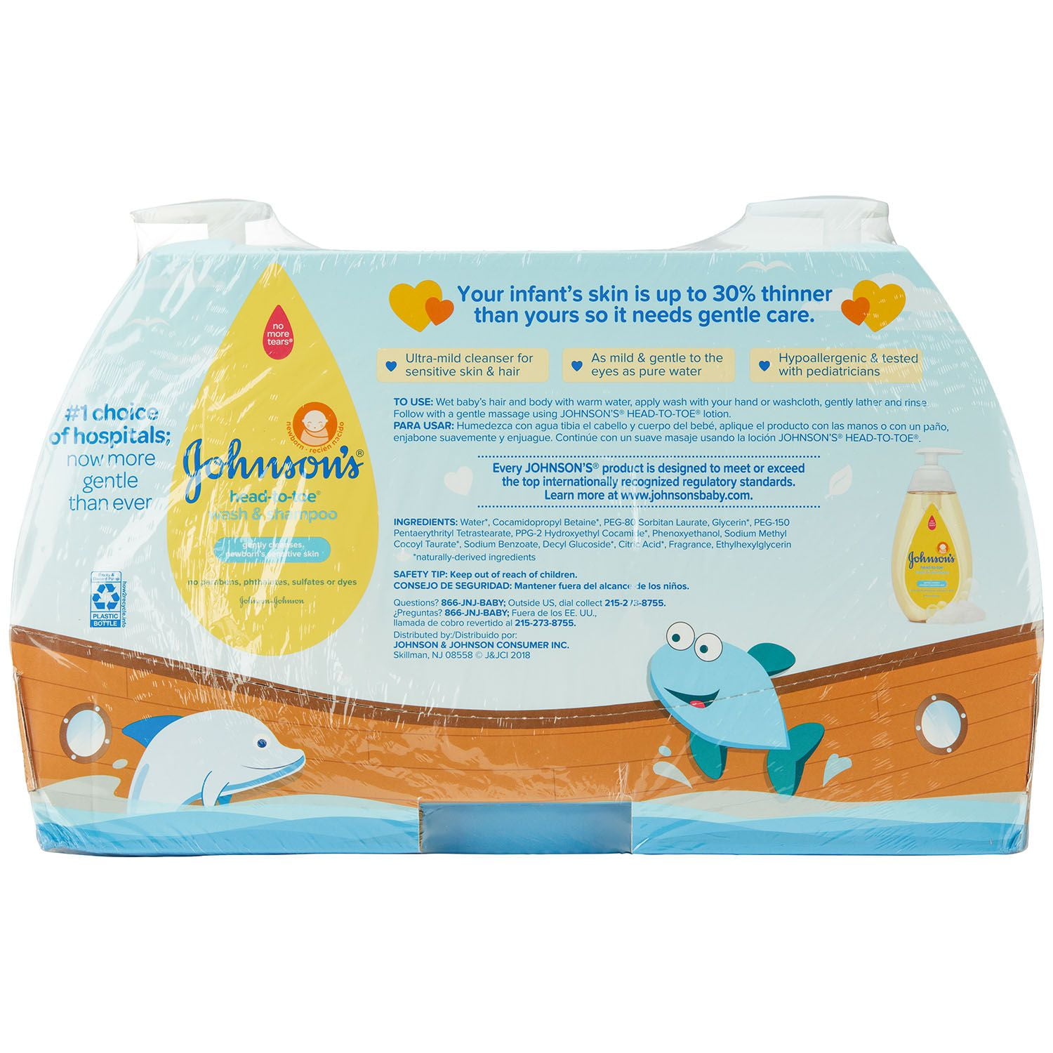 johnson baby head to toe wash 33.8 oz