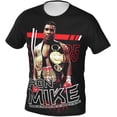 thumbnail image 2 of Mike Tyson Short Shirt Men T Shirt Polyester Sleeve Crewneck T-Shirt Classic Graphic Tees Clothes Top, 2 of 9