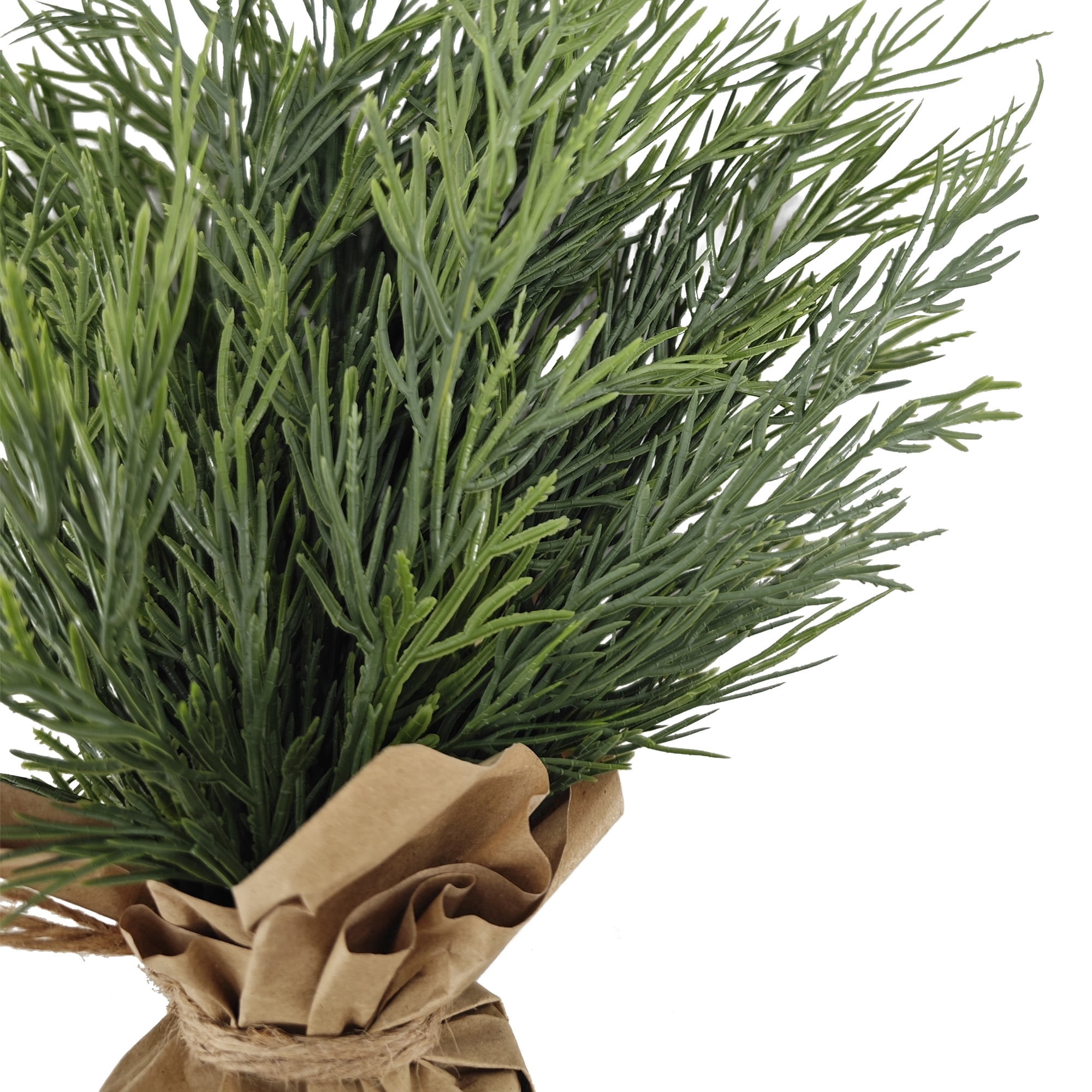 Potted Cypress Mini Artificial Christmas Tree, Green and Brown, 9", by Holiday Time